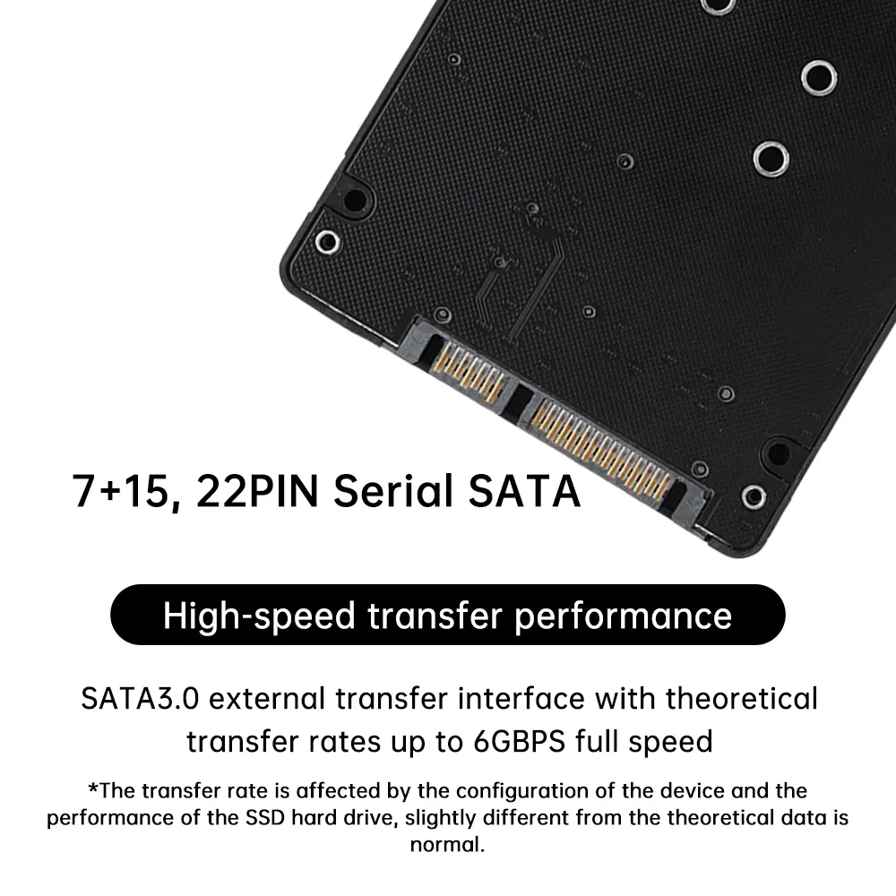 SATA3.0 M.2 NGFF SSD To SATA3 Adapter Card M.2 NGFF SSD To SATA3.0 External Hard Drive Box Hard Disk Adapter Board