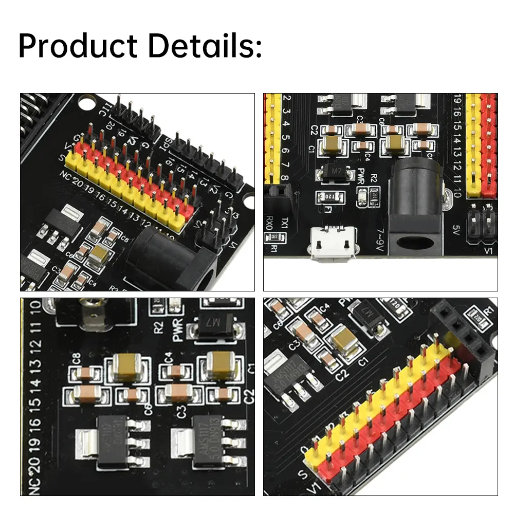 Sensor Expansion Board Module V2 Compatible 3.3V 5V Python Programming Development Micro USB/DC 5.5*2.1mm