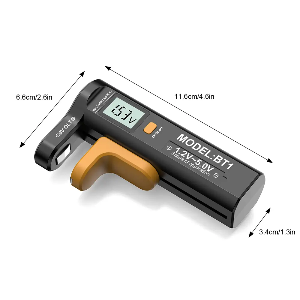 Battery Level Detector Universal Digital LCD Tester AA AAA CD 9V 1.5V Button Cell Voltage Battery Voltage Tester