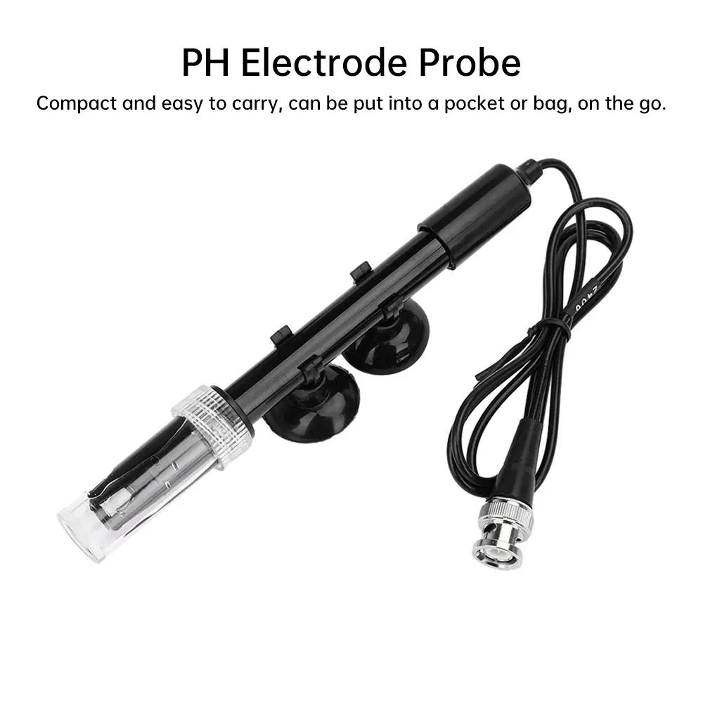 PH Electrode Probe BNC Connector PH Tester PH Controller Meter Sensor Refillable / Non-fillable PH Electrode Probe For Aquarium