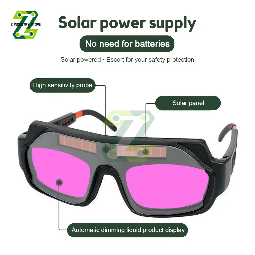 Automatic Darkening Dimming Welding Glasses Anti-glare Welding Glasses Welder Eye Protection Goggles Tools