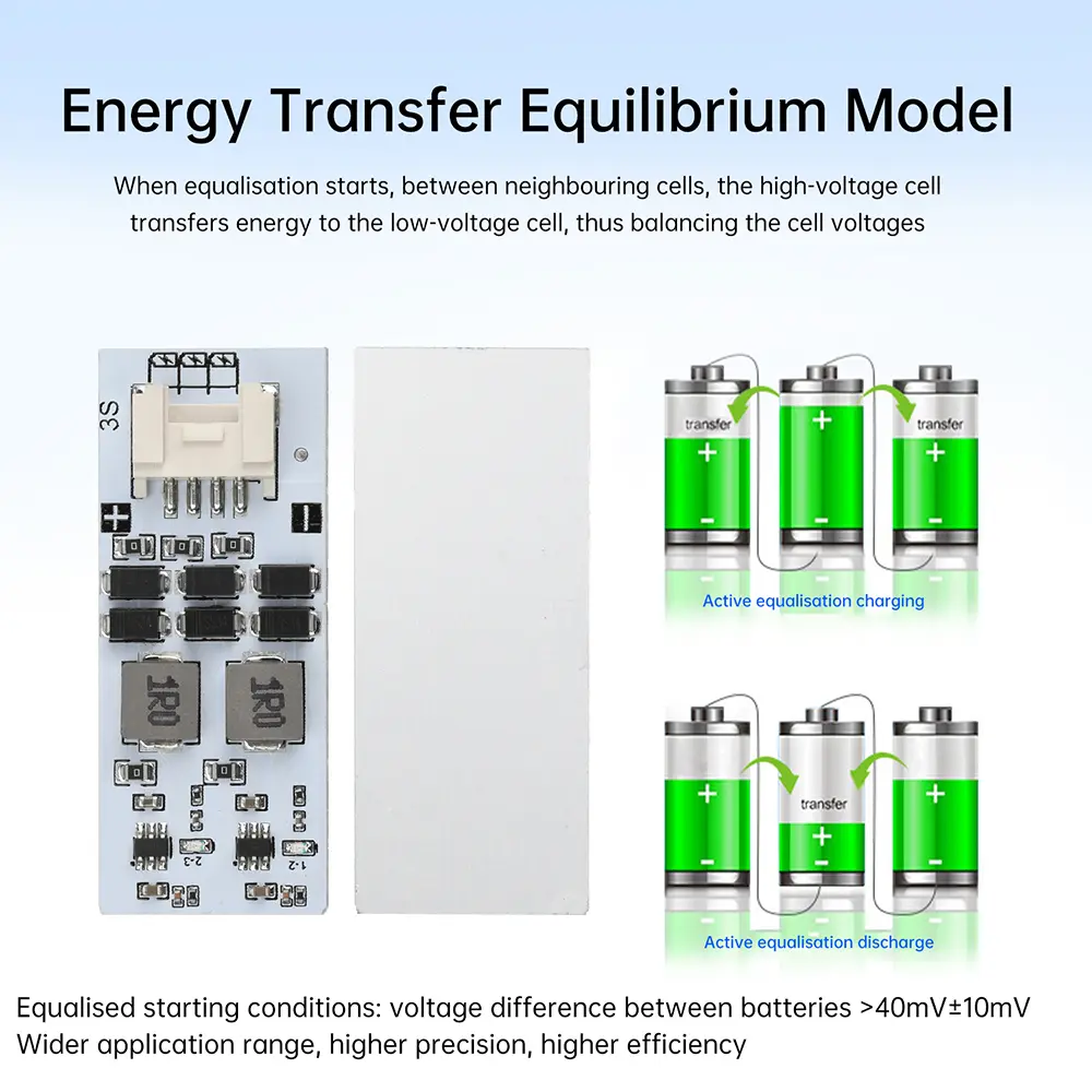 Balance Equalizer Module Active Equalization Lithium Battery Protection Board Lithium Battery Active Balancer Energy Transfer ﻿