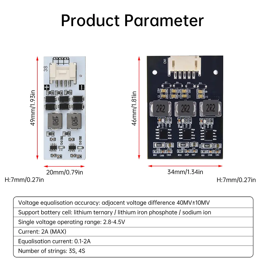 Balance Equalizer Module Active Equalization Lithium Battery Protection Board Lithium Battery Active Balancer Energy Transfer ﻿