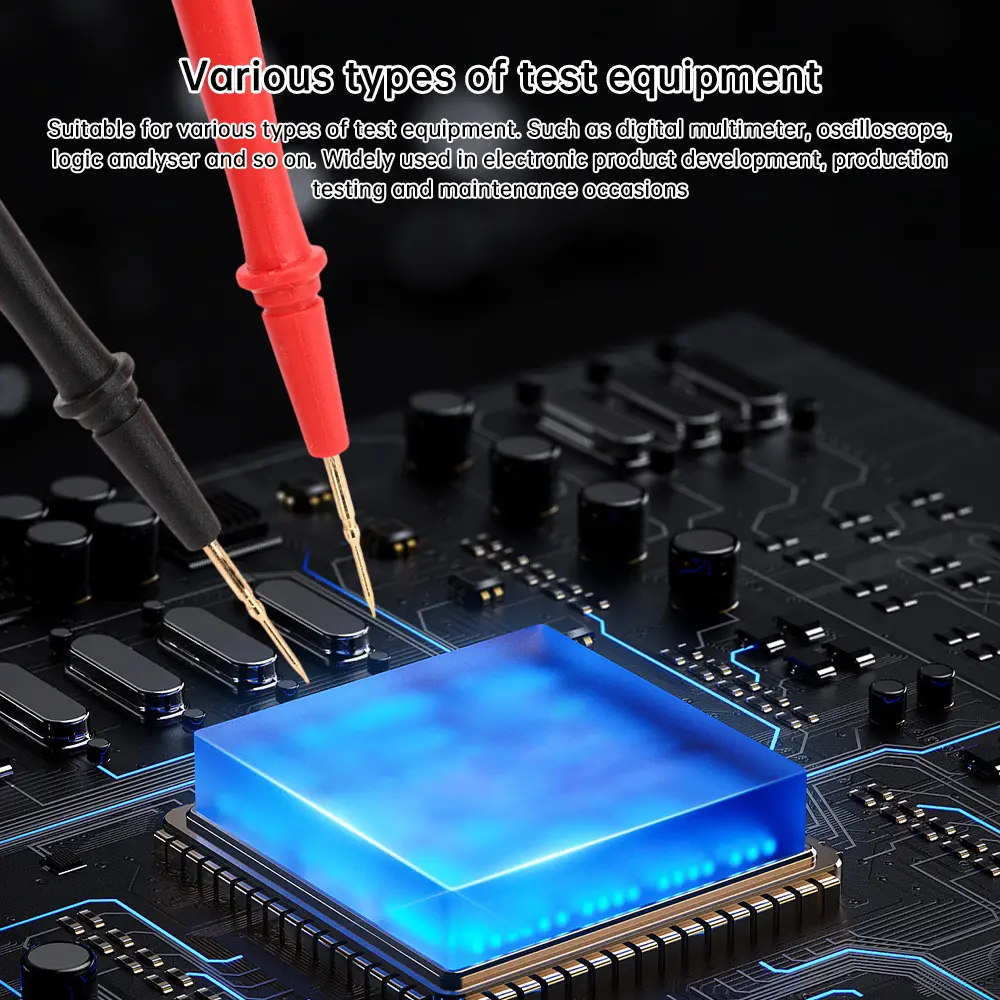 1 Pair 47 Core 10A Test Meter Pen Sharp Tip SMD Welding Spot Precision Circuit Board Tester Pen For Multimeter Oscilloscope