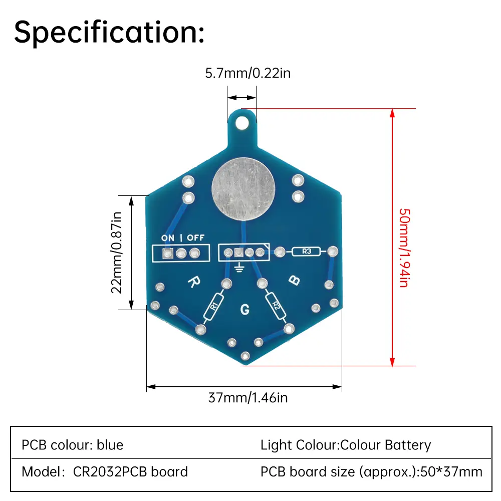 RGB LED Light Circuit Board Welding Practice DIY Electronic Beginner Learning Welding Fun DIY Kit