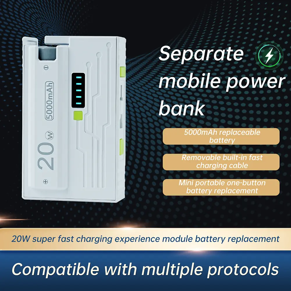 21700 Battery Box DIY Kit USB Type-C Battery Charger Case 20W Fast Charging Dual Mode support Small Current