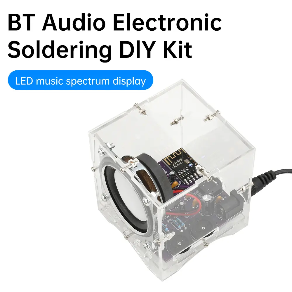 Bluetooth Speaker Audio Production DIY Kit DC 5V 3W BT Speaker DIY Kit Stereo Amplifier Small Audio DIY Making Circuit Board