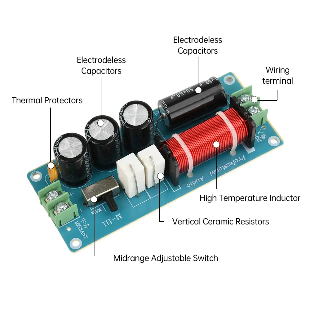 150W Pure Mid-range Divider High-fidelity Home Speaker Upgrade Car Audio Speaker Retrofit Crossover For HiFi Amplifier