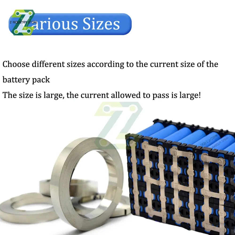 10M/Roll 18650 Li-ion Battery Nickel Sheet Plate Nickel Plated Steel Belt Strip Connector Spot Welding Machine Battery Welders