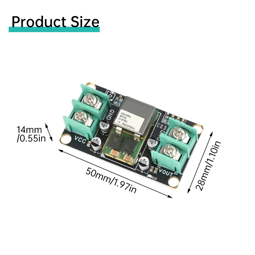 DC 9-14V DC-DC Step-Down Module 5V/Infinitely Adjustable High Power 20A Regulated Power Supply Module Industrial Grade DC Module