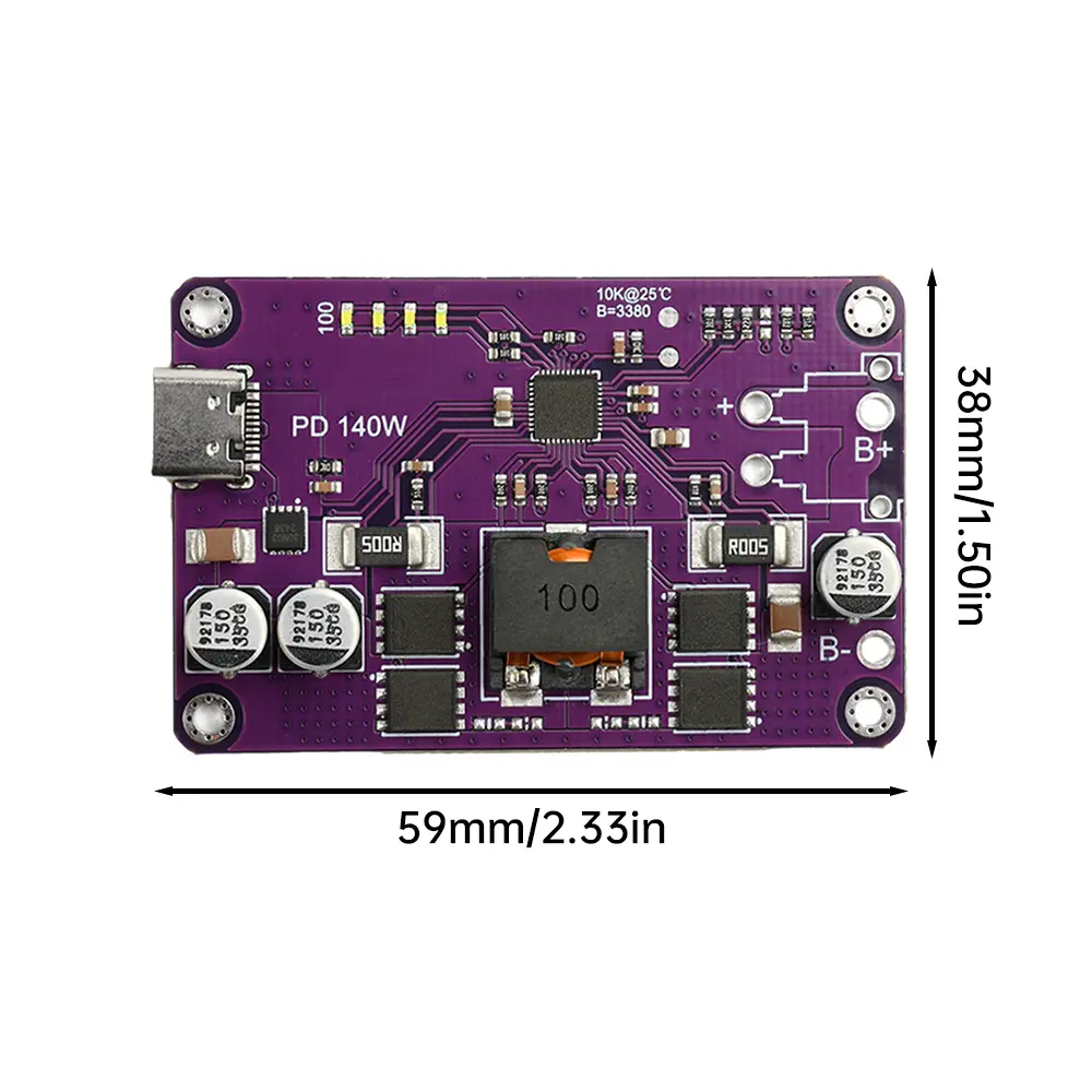 PD3.1 140W High Power Fast Charger Module 3S 4S 5S 6S Lithium Battery Pack Charger/Discharger Module Type-C Interface