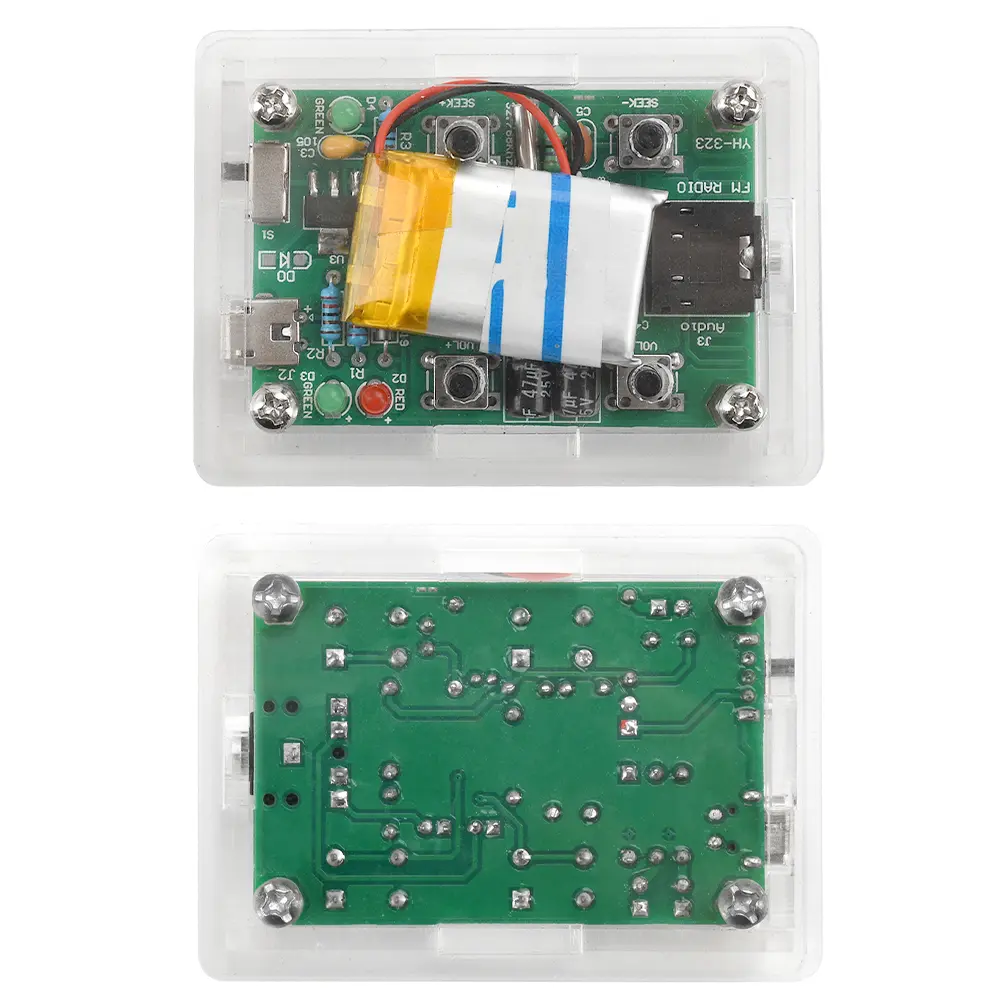 DIY FM Radio Electronic Kit Module 76~108MHz Digital FM Electronic Fabrication DIY Soldering Practice Loose Parts ﻿