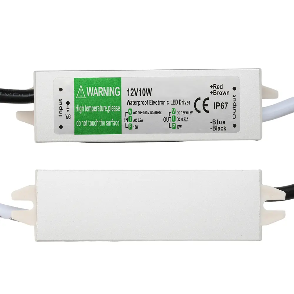 IP67 Waterproof Power Supply AC110V~220V To DC 12V 24V LED Driver Switching Power Supply for LED Strip Lights