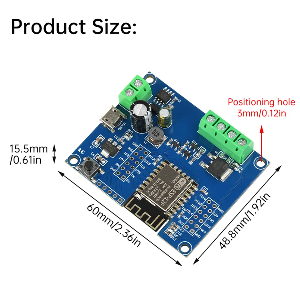 DC 5-80V ESP8266 WIFI Single Relay MOS Switch Control Module ESP-12F Development Board Micro USB Interface