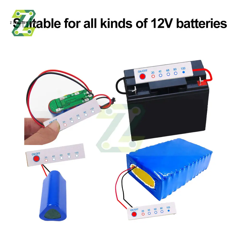 1S 3S 4S 3.7/7.4/12.6/16.8V Lithium Battery Capacity Indicator Battery Power Display Board Tester Li-po Li-ion Pack LED