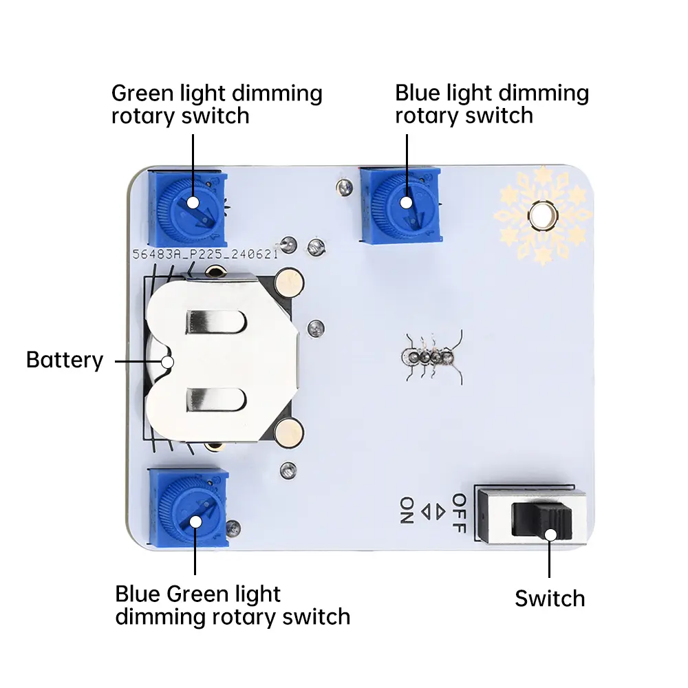 LED Snowman Electronic Beginner Learning Welding Fun DIY Kit Light Emitting Tube Module Electronic Circuit Boards for Beginners