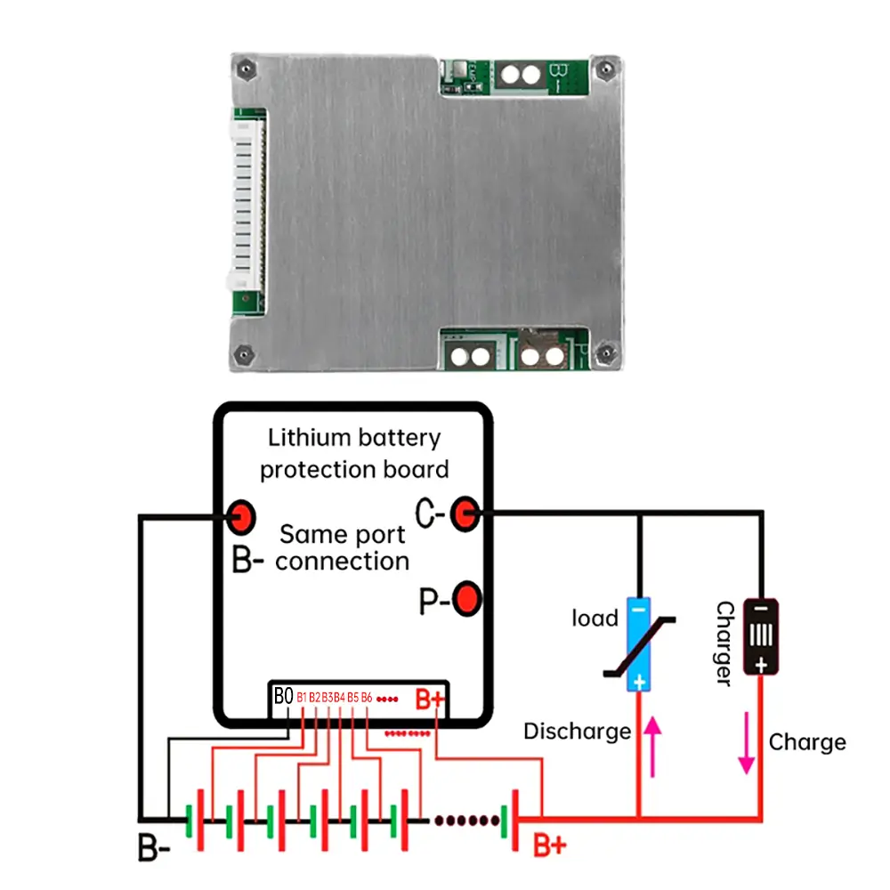 13S 50A/60A Lithium Battery Pack Charge/discharge Protect Board Electric Vehicle Battery Protection Board With Balance BMS