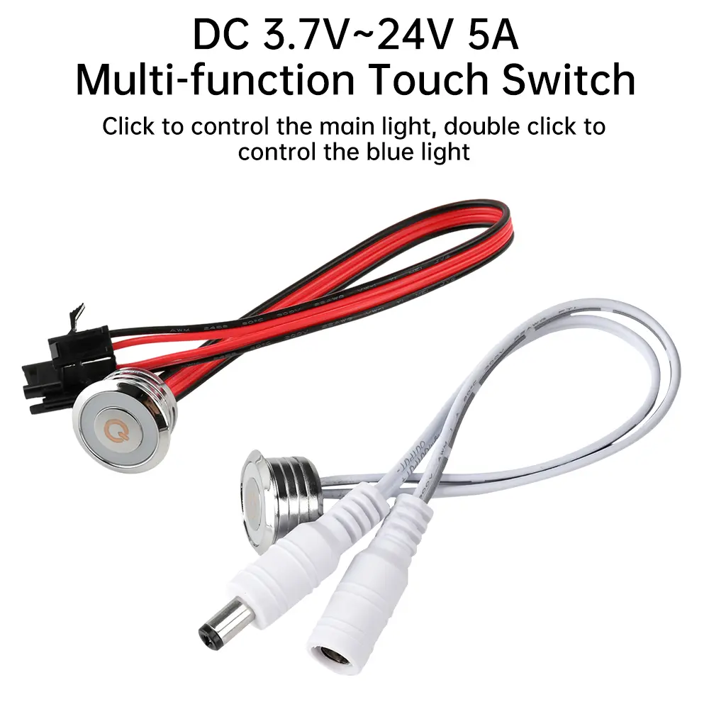 DC Touch Sensor DC3.7V 5V 12V 24V Single Color Dimmer Touch Dimmer Controller 5.5*2.1mm Plug LED Light Strip Embedded customized