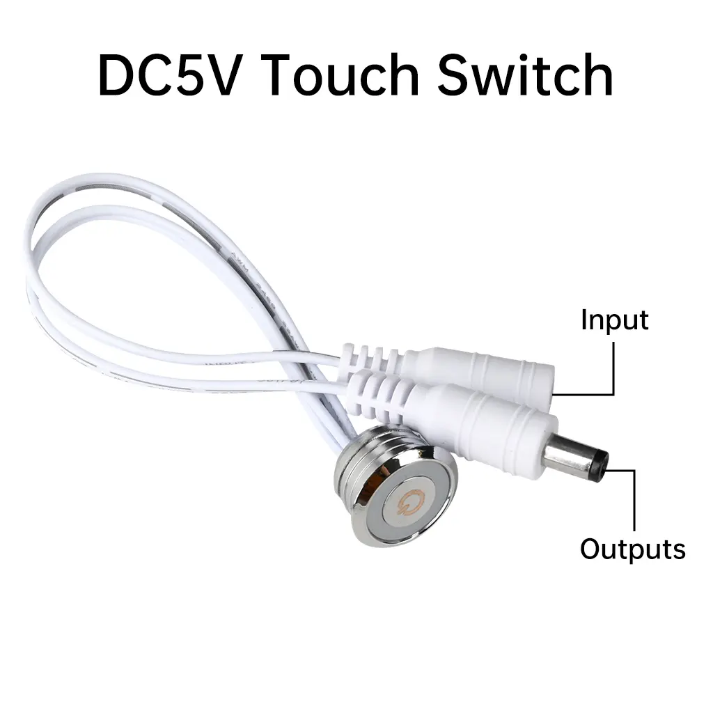 DC Touch Sensor DC3.7V 5V 12V 24V Single Color Dimmer Touch Dimmer Controller 5.5*2.1mm Plug LED Light Strip Embedded customized