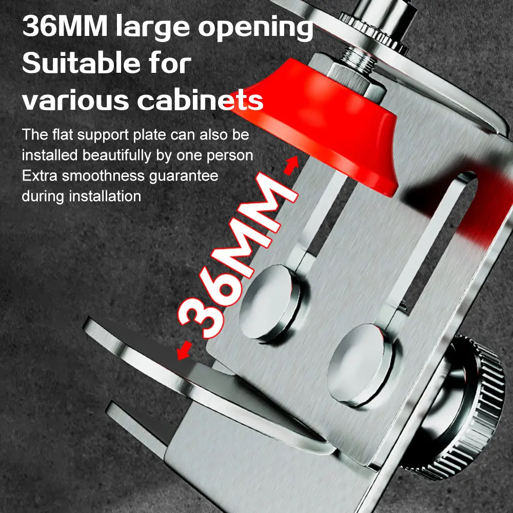 Stainless Steel Cabinet Door Mounting Jig Clamp Hidden Frame Support Woodworking Tool for Household Use
