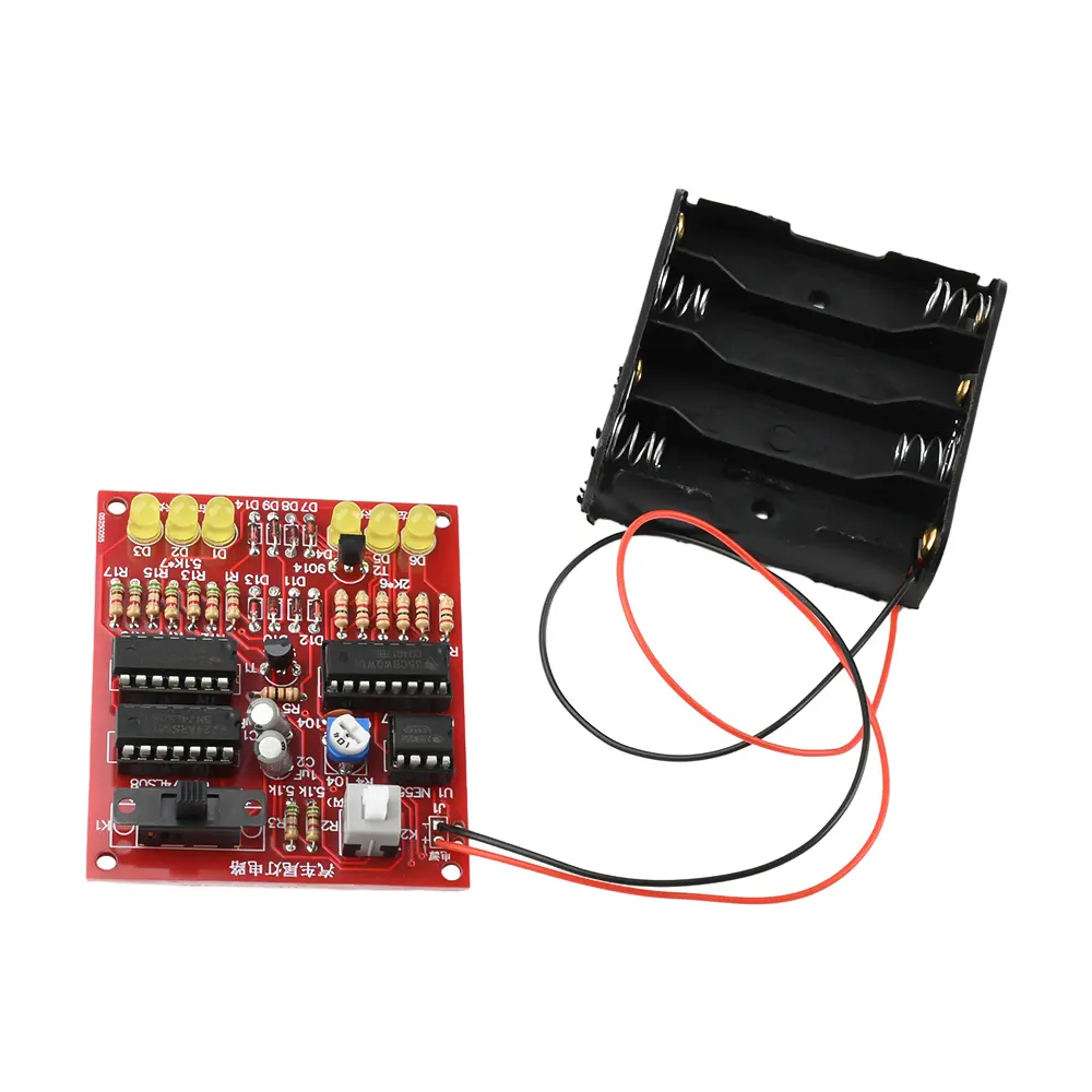 DC 5-6V Analog Car Tail Light DIY Electronic Fabrication Kit Assembly Soldering DIY Loose Parts Flashing Light Learning Kit