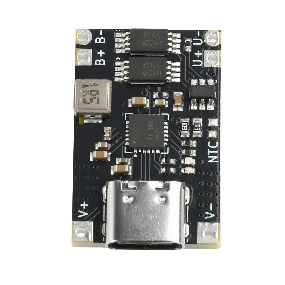 DC 4.5-12V Li-ion Battery Charging Module Charging and Protection Module Step Down Buck Power Charge Module TYPE-C