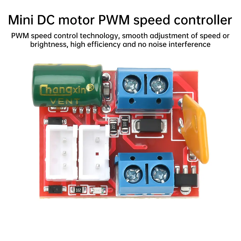 DC3V-35V 90W Motor PWM Speed Controller 3V 6V 12V 24V 35V Speed Control Switch Mini LED Dimmer