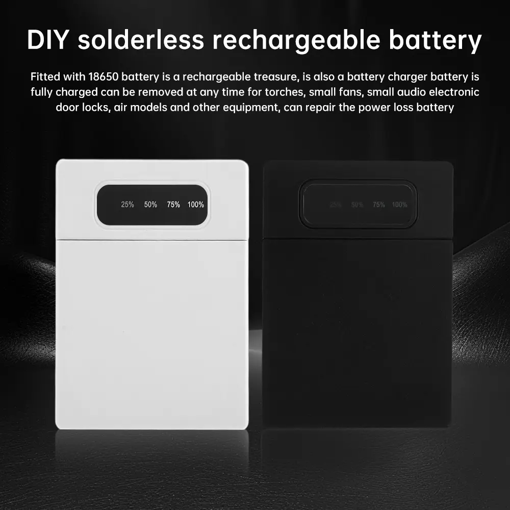 4*18650 Power Bank Box 5V 2A 10W Output Soldering-free 18650 Battery Charge Storage Box With Reverse Polarity Protection