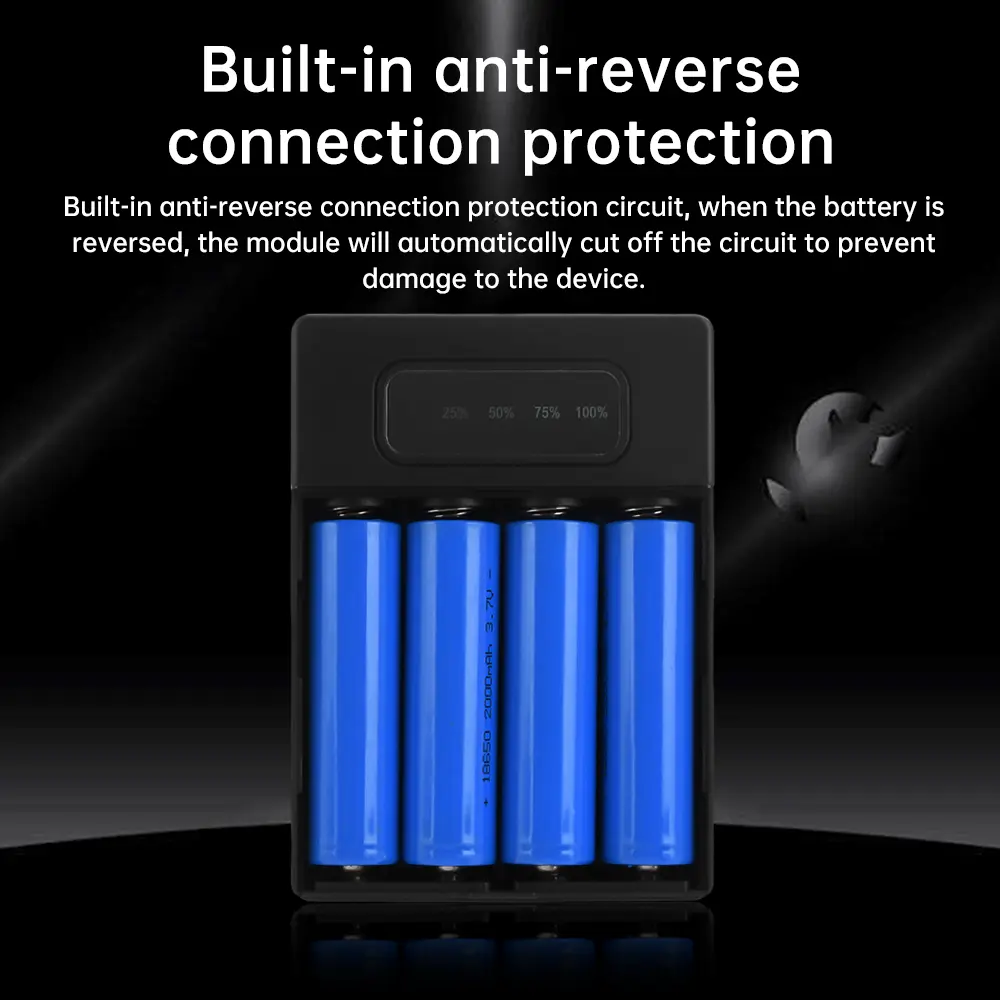4*18650 Power Bank Box 5V 2A 10W Output Soldering-free 18650 Battery Charge Storage Box With Reverse Polarity Protection