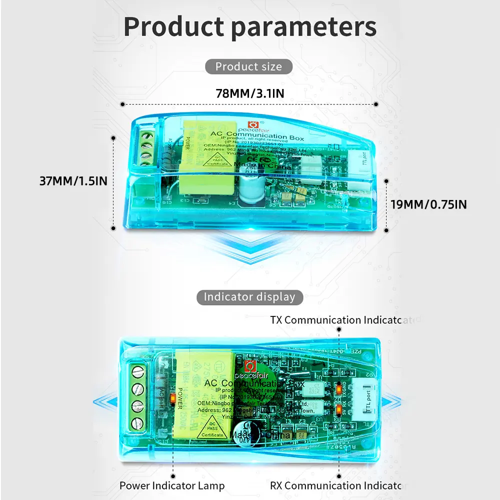 10A Host AC80~260V AC Multi-function Voltage And Current Test Module Communication Box