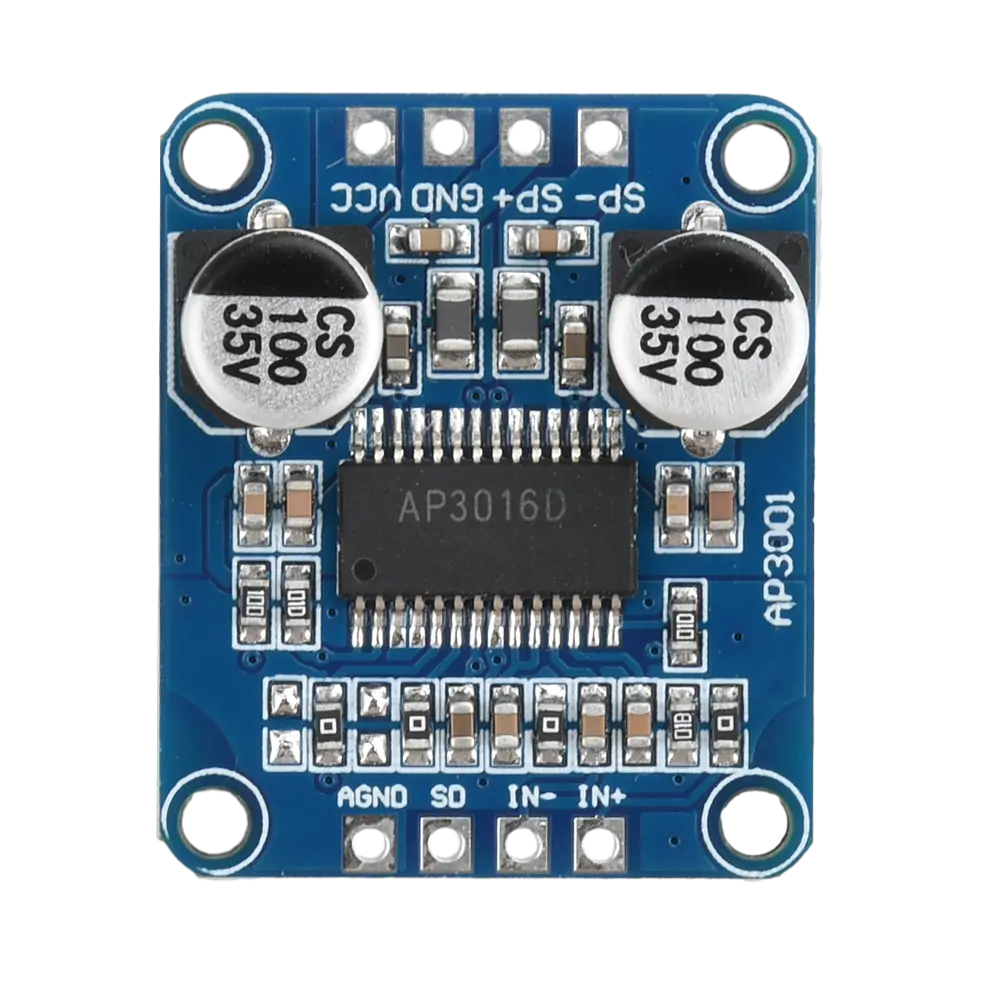 DC8-24V Class D Digital High Power Amplifier Board Module 10W/20W/30W High Power Amplifier Module AP3001
