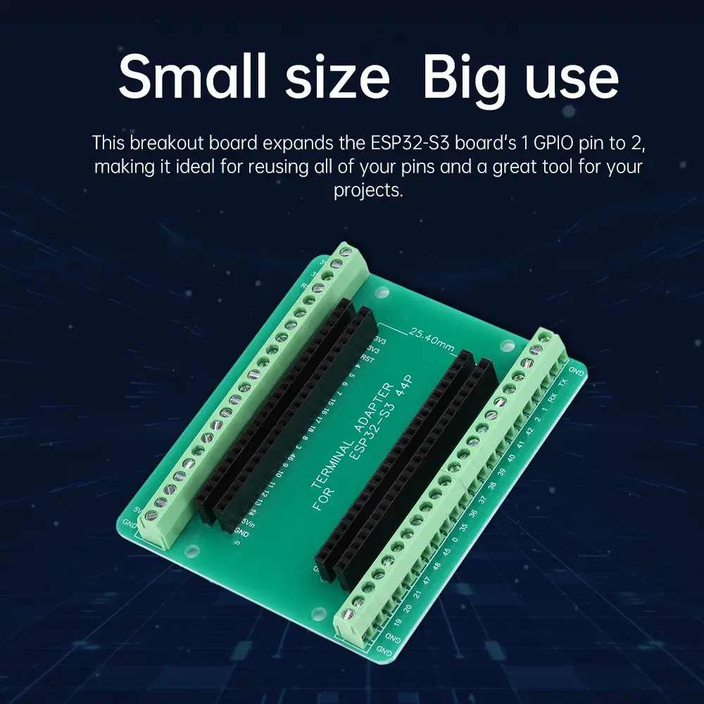 ESP32-S3 GPIO Expansion Board Module Development Board 44Pin Suitable for N8R2/N16R8