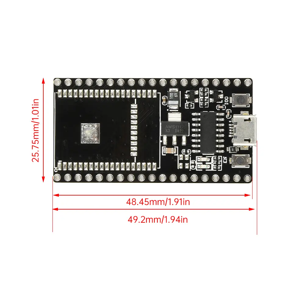 NodeMCU ESP-32S Development Board, Motherboard Adapter Board Ch340 Version 38 Pin Headers Micro Usb