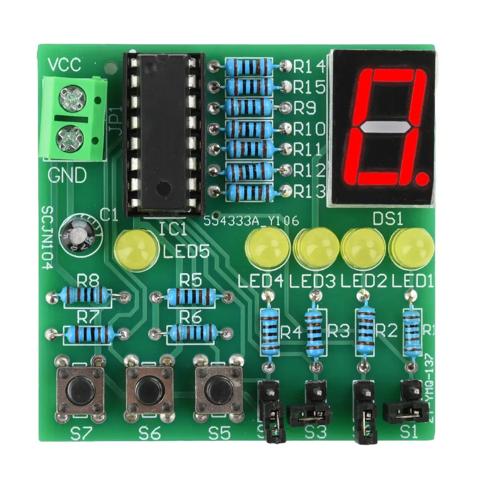Decoding Display Electronic Manufacturing Loose Parts Electronic Production DIY Spare Parts Training Test Soldering Teaching Kit