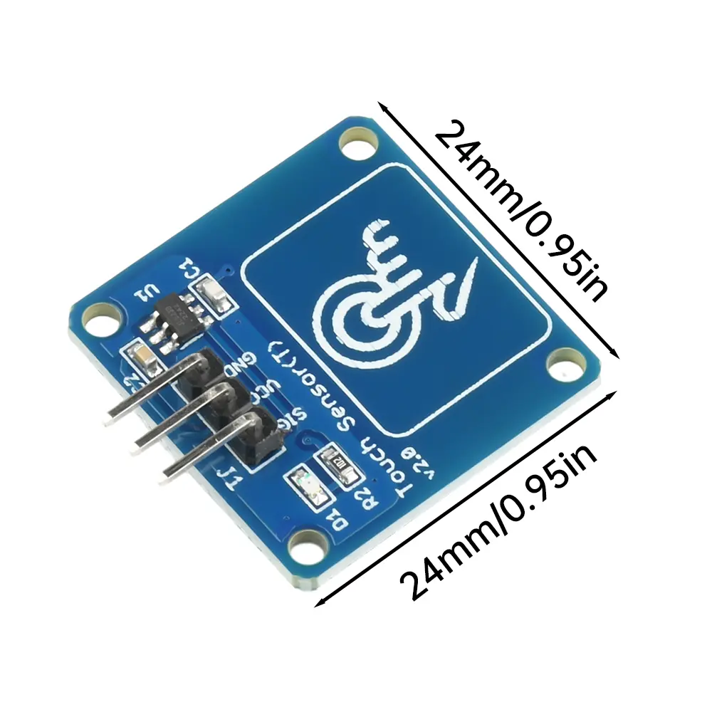Touch Sensor Touch Switch Module TTP223B Digital Capacitive Touch Module Gold-Plated Point Action Latch Type
