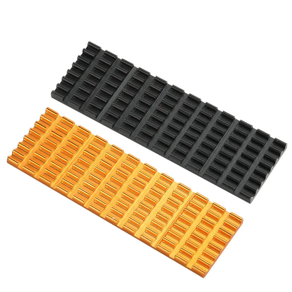M.2 SSD Cooler Cooling Heat Sink 3/6mm Thickness Slotted Aluminum Heat Sink M.2 SSD Cooling Kit for M.2 NGFF 2280 PCI-E NVME SSD