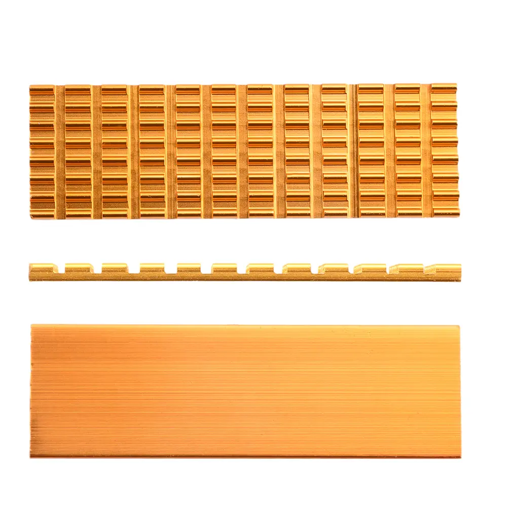 M.2 SSD Cooler Cooling Heat Sink 3/6mm Thickness Slotted Aluminum Heat Sink M.2 SSD Cooling Kit for M.2 NGFF 2280 PCI-E NVME SSD