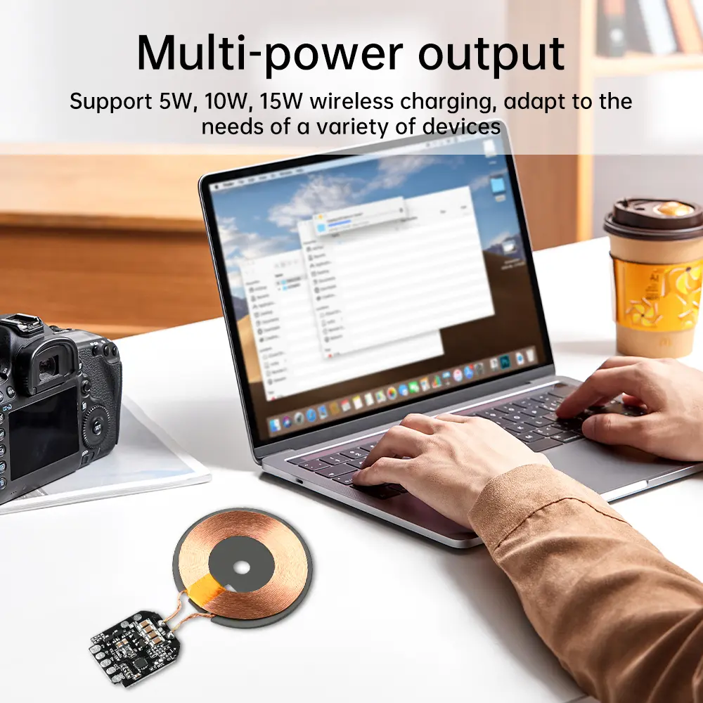 15W Wireless Charging Module Transmitter PCBA Wireless Charger Motherboard Magnetic Wireless Charging Motherboard + Coil