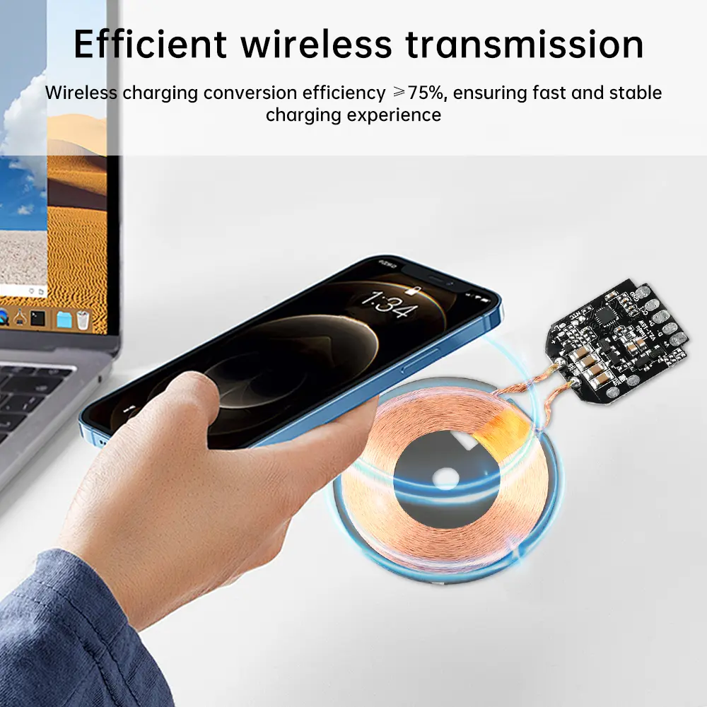 15W Wireless Charging Module Transmitter PCBA Wireless Charger Motherboard Magnetic Wireless Charging Motherboard + Coil