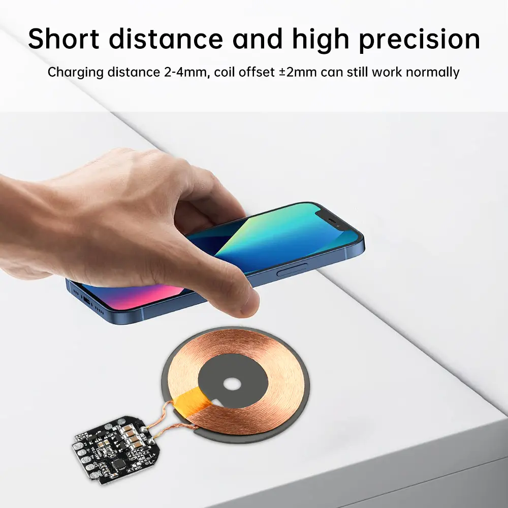 15W Wireless Charging Module Transmitter PCBA Wireless Charger Motherboard Magnetic Wireless Charging Motherboard + Coil