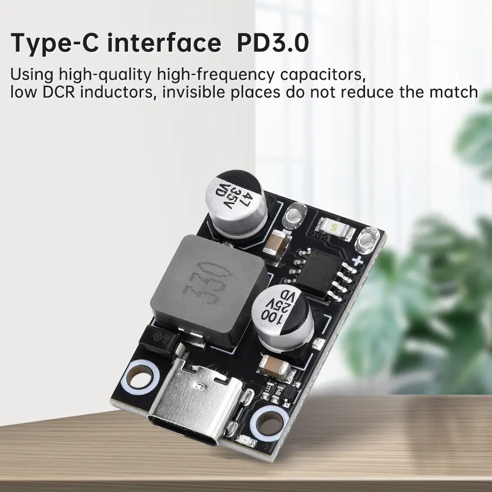 PD30W/45W Fast Charging Module Type-C Interface QC3.0 Step Down Module Fast Quick Charger Circuit Board Support VOOC