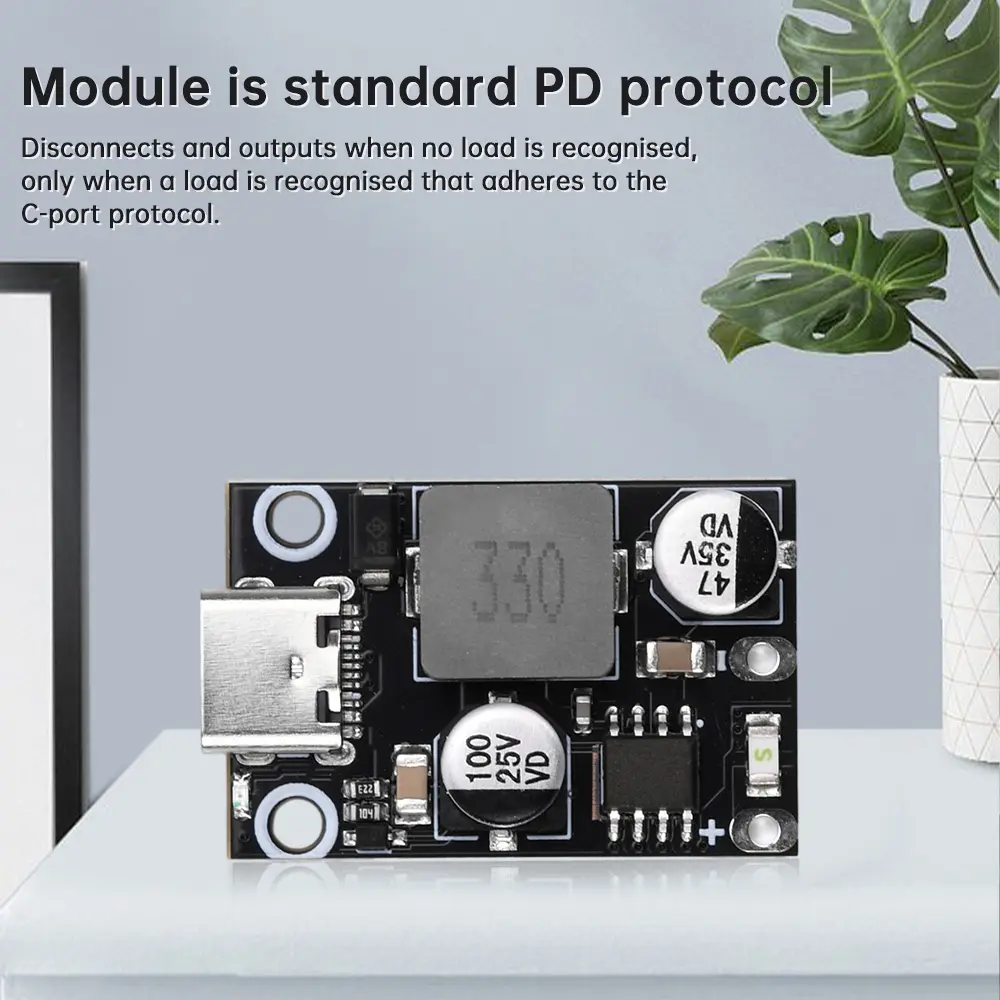 PD30W/45W Fast Charging Module Type-C Interface QC3.0 Step Down Module Fast Quick Charger Circuit Board Support VOOC
