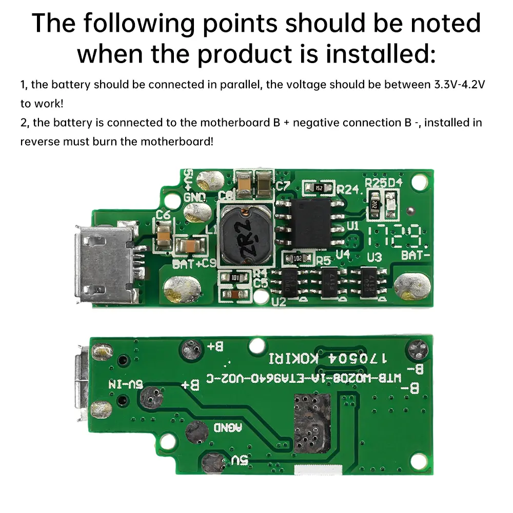 18650 Li-ion Battery 3.7V4.2V Charging Protection Board Mini Charging Treasure Mobile Power Main Board DIY Boost Board