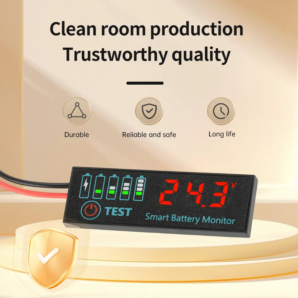 DC7~55V Lithium Battery Level Indicator LED Digital Display Battery Tester Voltmeter Charging Indicator Smart Battery Monitor
