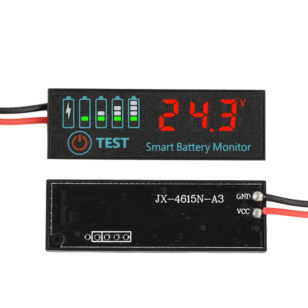 DC7~55V Lithium Battery Level Indicator LED Digital Display Battery Tester Voltmeter Charging Indicator Smart Battery Monitor