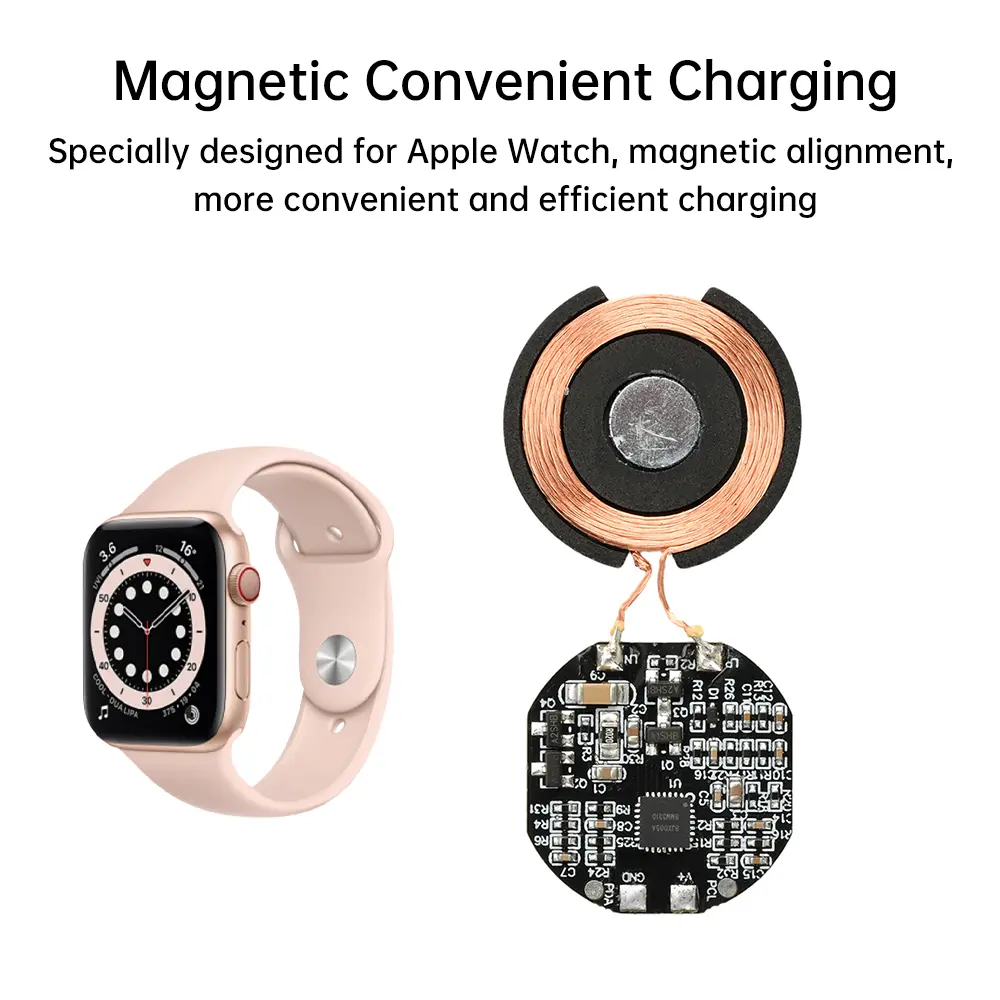 Wireless Charging Module 3W Wireless Charging Adapter with Charge Protection QC 2.0 QC 3.0 for Smartwatch Headset