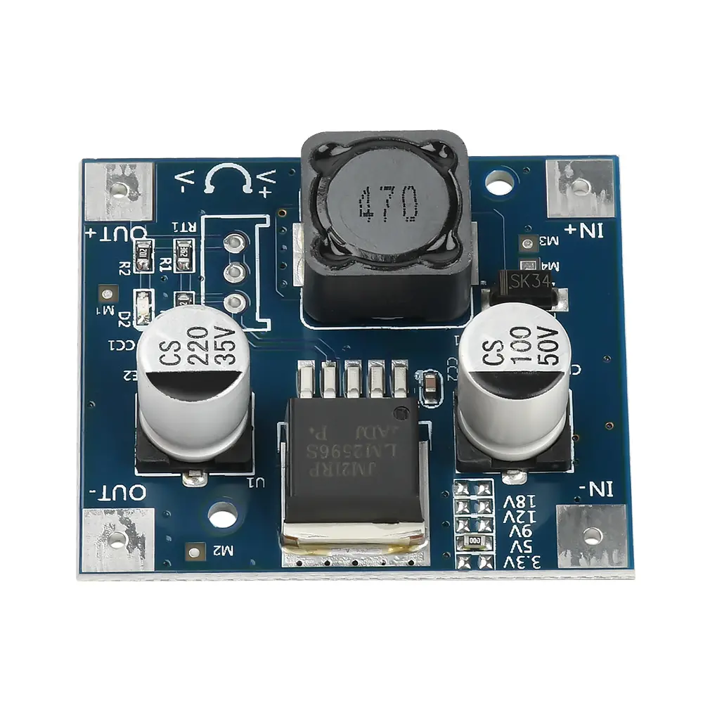 DC-DC Adjustable Buck Converter Fixed Voltage Step-Down Power Module DC 3-40V to 3.3V/5V/9V/12V/18V