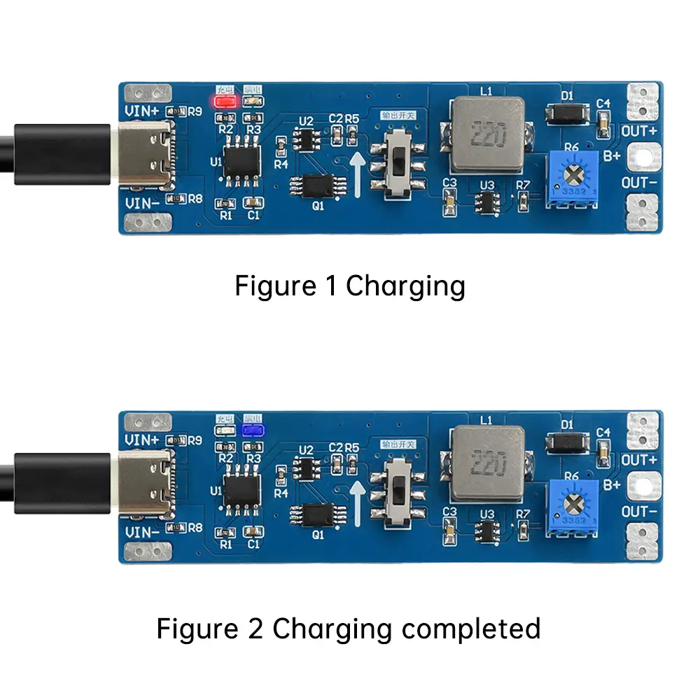 3.7V To 9V 12V Type-C 18650 Lithium Battery Step Up Module Charge Discharge Boost Voltage Regulator Module