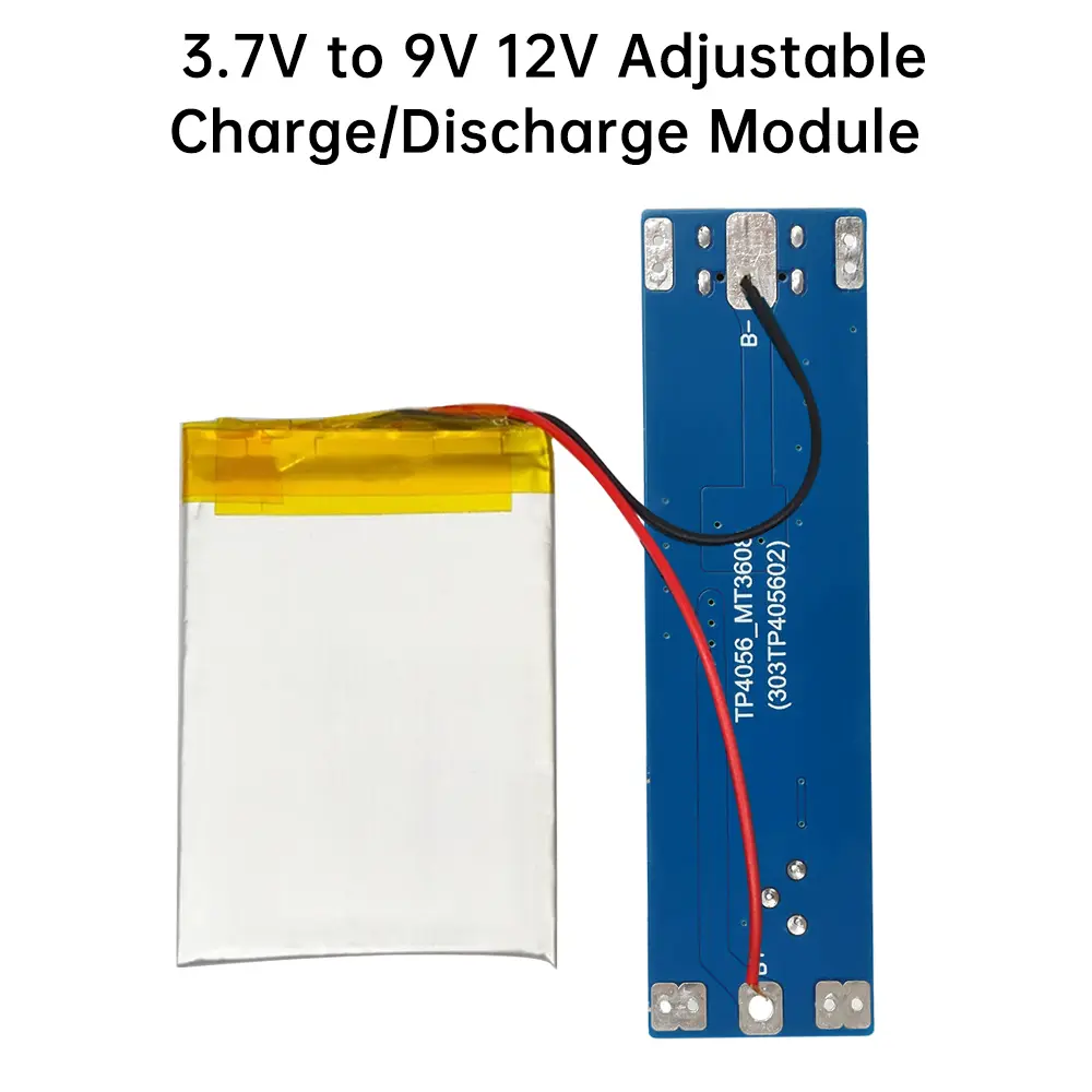 3.7V To 9V 12V Type-C 18650 Lithium Battery Step Up Module Charge Discharge Boost Voltage Regulator Module