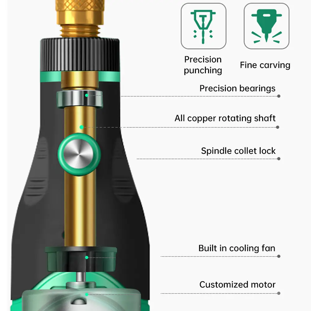 Mini Multifunctional Electric Polisher 100-240V Polishing Cutting Polishing Punching Engraving Tool 18000r/min